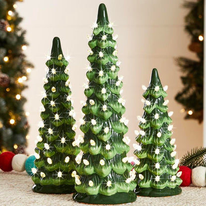 🔥Christmas Sale🎁Retro Hand-Painted Tabletop Christmas Trees🎄
