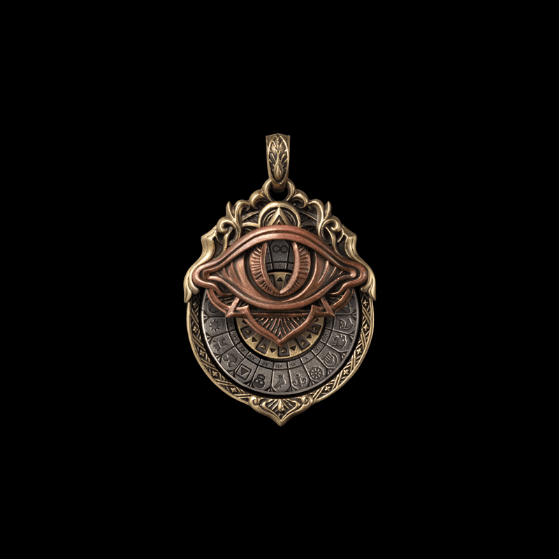 Industrial Mechanical Kinetic Pendant — Living Steampunk Art