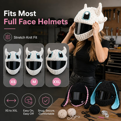 🏍️LAST DAY 49% OFF-🔥Handmade Helmet Cover | Cute Knit Helmet Topper for Motorcycle & Bike Helmets