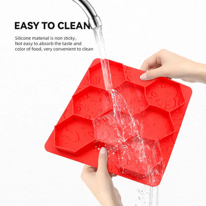 🍔Silicone Burger Patty Mold | Hexagon Slider Meat Press Maker