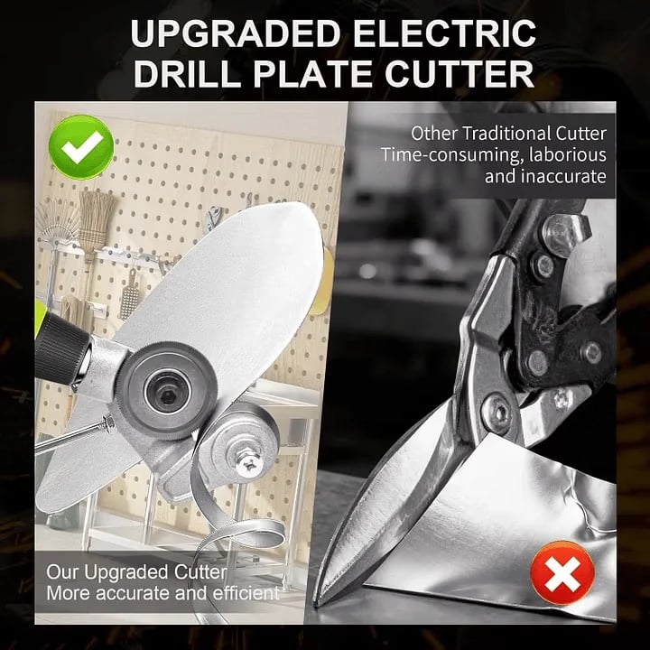 🔥🛠️ Sheet Metal Cutter Drill Attachment ⚡✂️ | Easy Metal Cutting Tool 🔩💪 for DIY, Roofing, Home Repairs & Workshop Projects 🚀