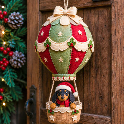 ⏳ Last Day 49% OFF – 🎈 Beginner-Friendly Christmas Hot Air Balloon Hanging Decor DIY Kit Collection | Complete Kit with Coordinated Fabrics, Decorative Accents & Crafting Materials Included 💕