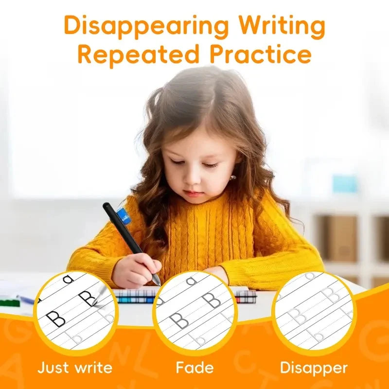 ✏️ Magic Handwriting Practice Book – Fun Reusable Groove Writing Set for Kids 🌈