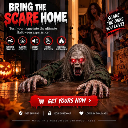 🔥Buy 2 Get 20% OFF🔥🎃 Crawling Halloween Ghoul™ — Glowing Eyes, Creepy Sounds & Real Crawling Action