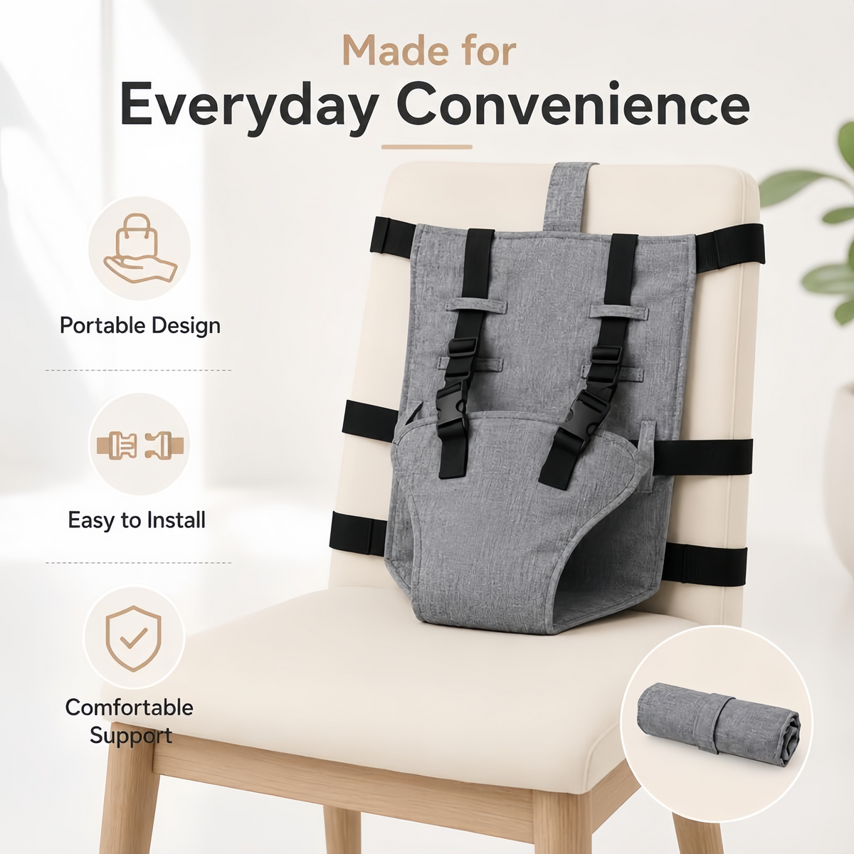 🏅Portable Baby Seat Harness for Dining Chairs