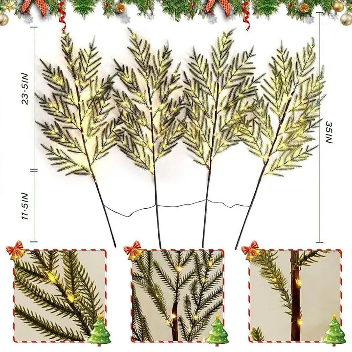 🎄 35' Christmas Lighted Norfolk Pine Branches