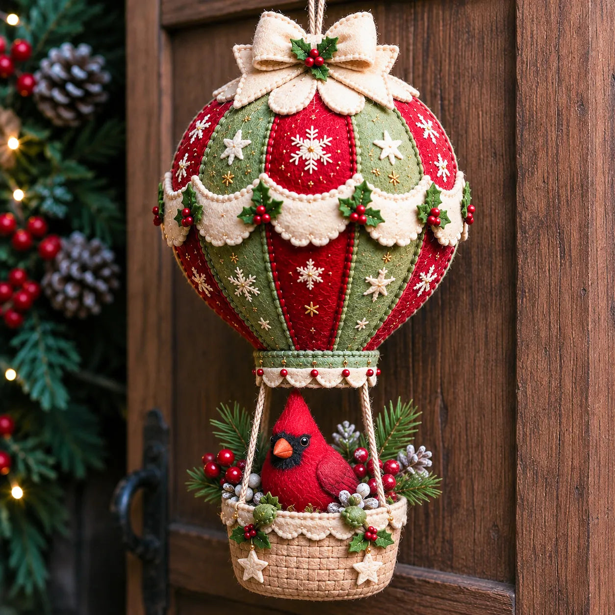 ⏳ Last Day 49% OFF – 🎈 Beginner-Friendly Christmas Hot Air Balloon Hanging Decor DIY Kit Collection | Complete Kit with Coordinated Fabrics, Decorative Accents & Crafting Materials Included 💕