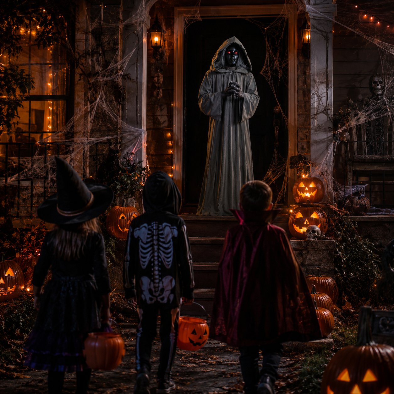 👻 Halloween Animated Jumping Scare Ghost – 50% OFF | Motion-Activated Life-Size Haunted Prop 🎃