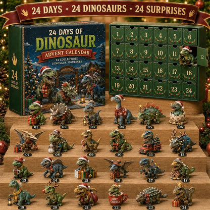 🦖 24 Days of Dinosaur Christmas Advent Calendar 2026 – 24 Collectible Dino Surprises