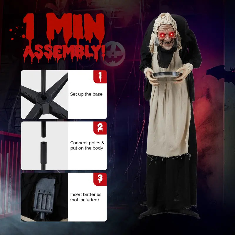 👻Bring Your Halloween to Life with This Terrifying Animated Horror Figure!