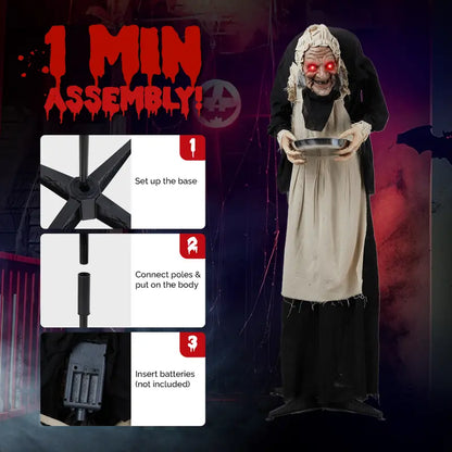 👻Bring Your Halloween to Life with This Terrifying Animated Horror Figure!