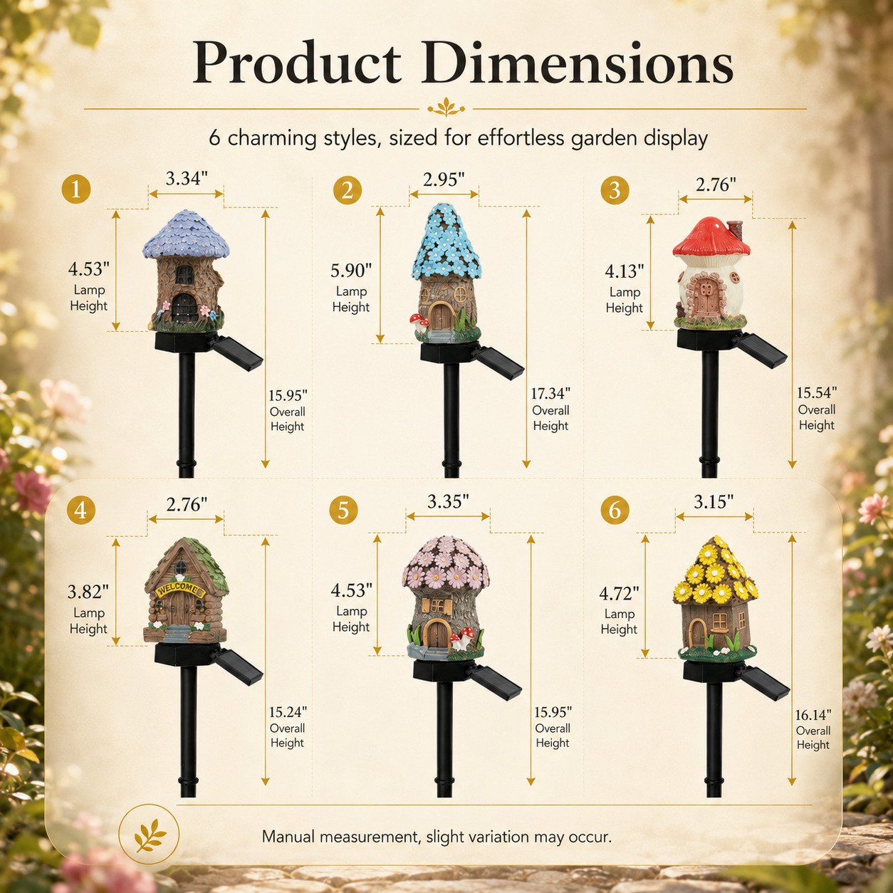 ✨Last Day: 49% OFF🔥Solar Fairy-Tale Mushroom Cottage Garden Light – Whimsical Warm Glow for Paths, Patios & Flower Beds 🍄🌙