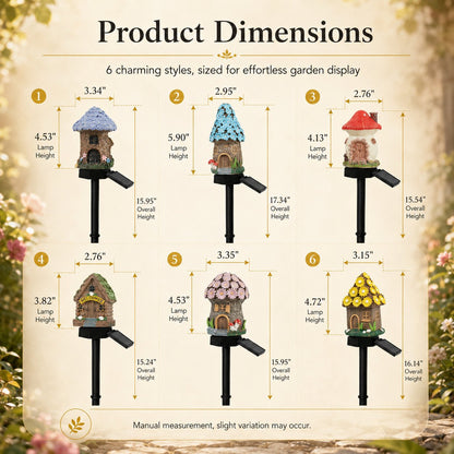 ✨Last Day: 49% OFF🔥Solar Fairy-Tale Mushroom Cottage Garden Light – Whimsical Warm Glow for Paths, Patios & Flower Beds 🍄🌙