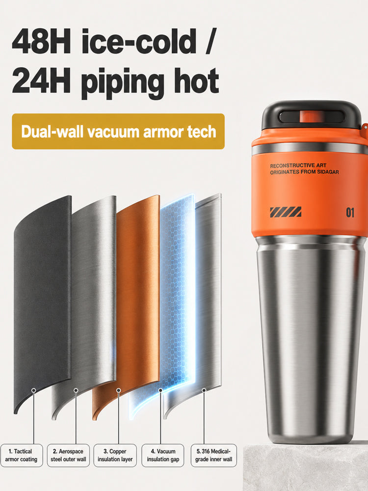 The Ultimate Hydration Upgrade: 24-Hour Ice Cold, 12-Hour Piping Hot! 🧊