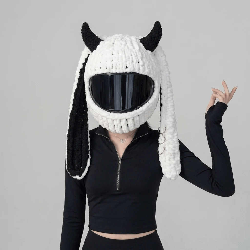 🏍️LAST DAY 49% OFF-🔥Handmade Helmet Cover | Cute Knit Helmet Topper for Motorcycle & Bike Helmets