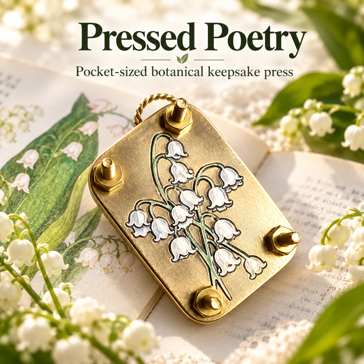 ✨Mini Embossing Tool | Small Portable Pocket-Sized Embosser🌸(Includes 20 Sheets of Paper and a Wrench)