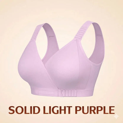 Front-Closure Wireless Comfort Bra – Adjustable Straps & Gentle Support