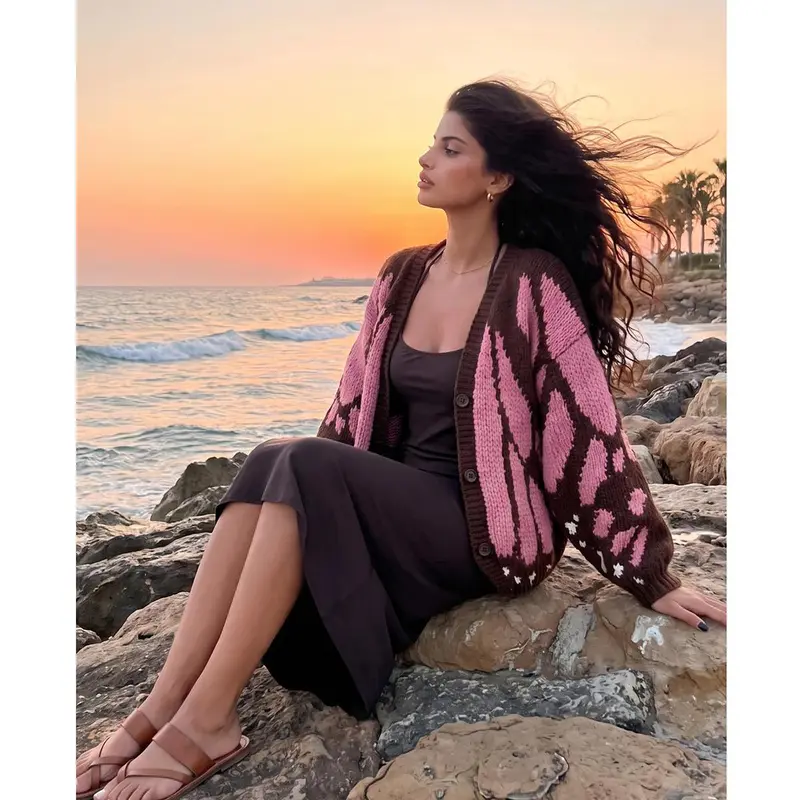 🔥 HOT SALE 49% OFF🔥Monarch Butterfly Cardigan – Handcrafted Statement Piece 🦋