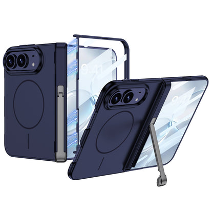 For iPhone Duo -3 In 1 Magnetic Case + Screen Protector & Hinge Stand