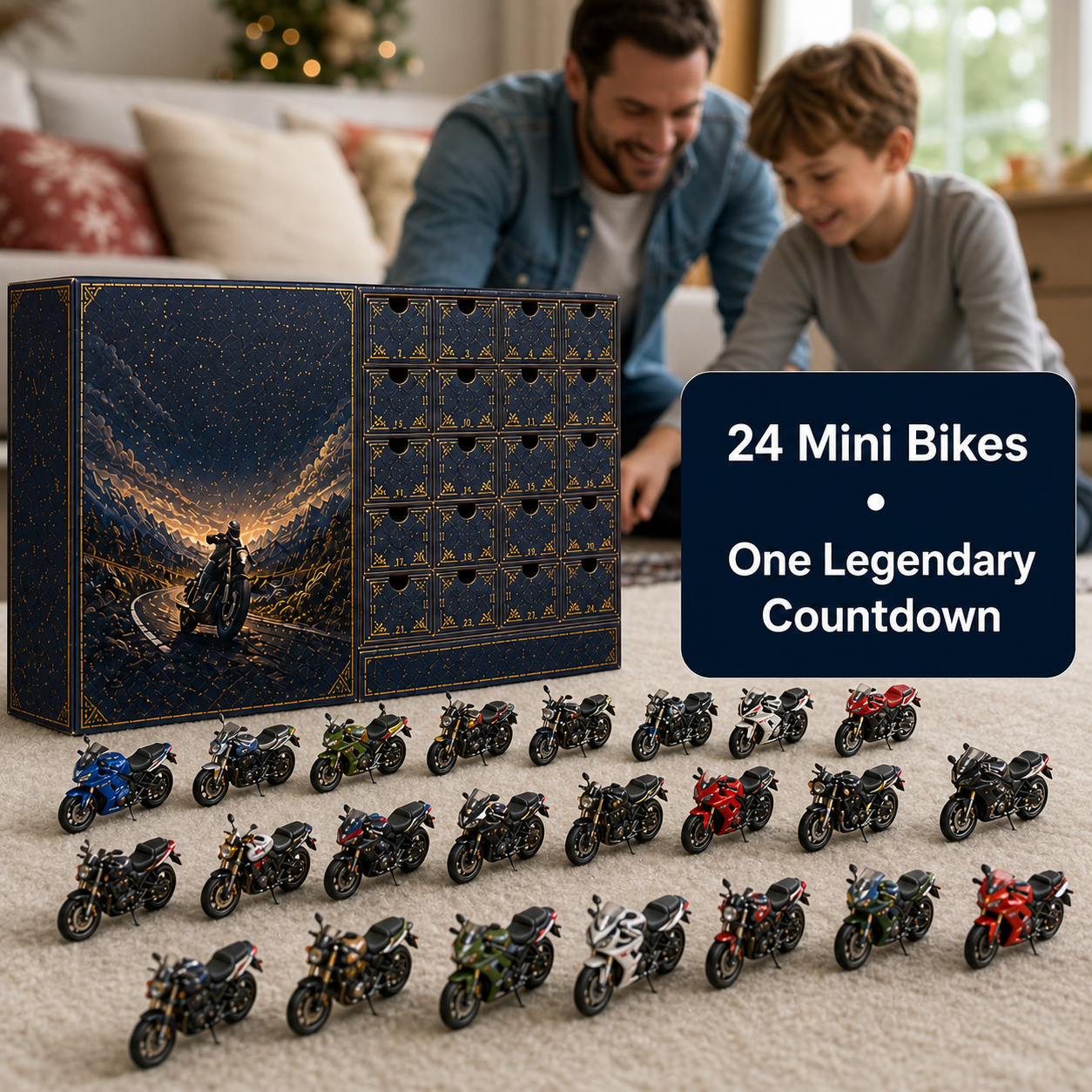 🎁 2026 Motorcycle Legends Advent Calendar – 24 Days, 24 Mini Motorcycles, 24 Legendary Rides