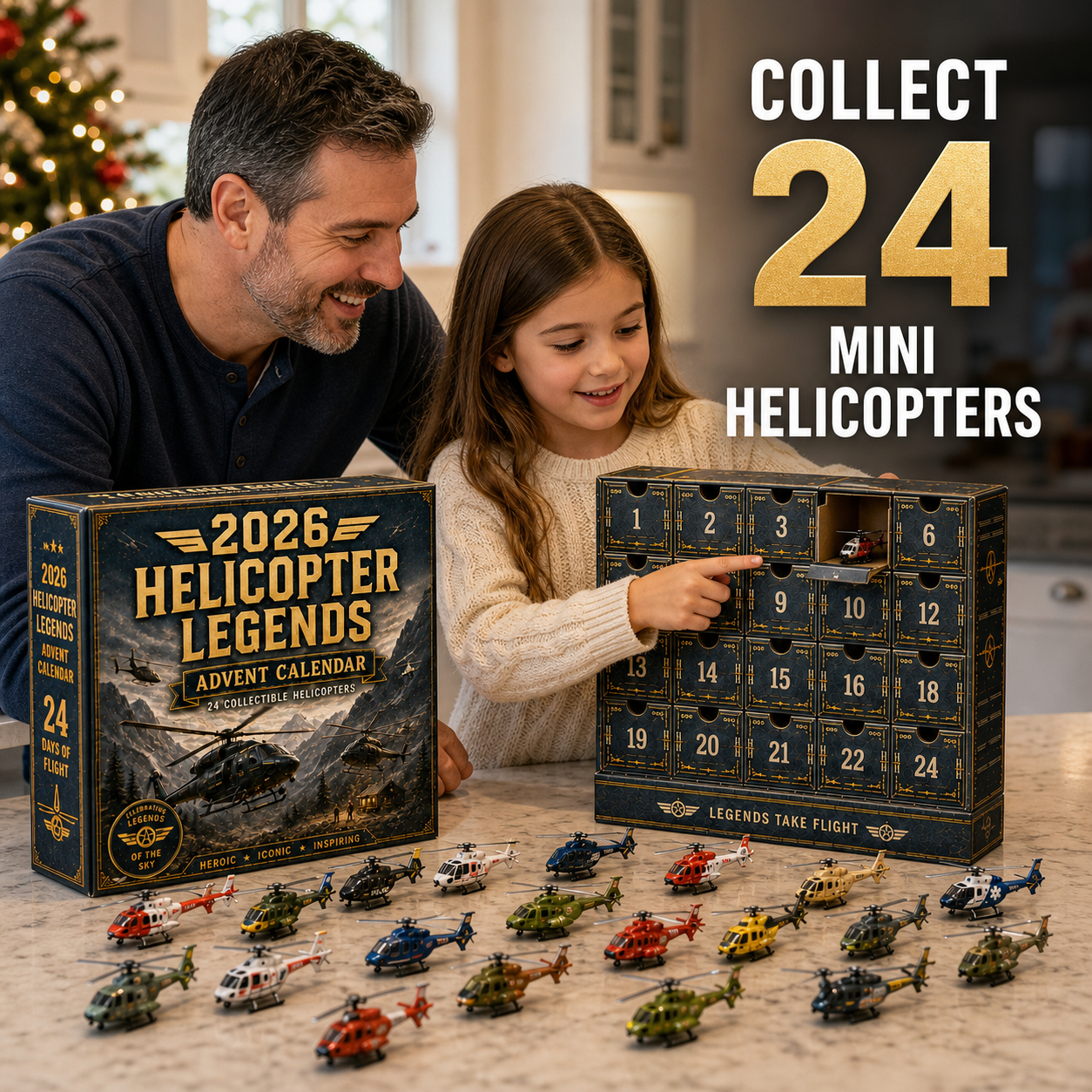 2026 Helicopter Legends Advent Calendar – 24 Days of Collectible Helicopter Surprises