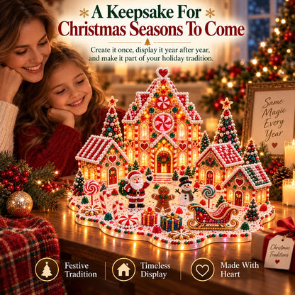 ✨🔥Magical Christmas Village 3D Gem Art DIY Kit