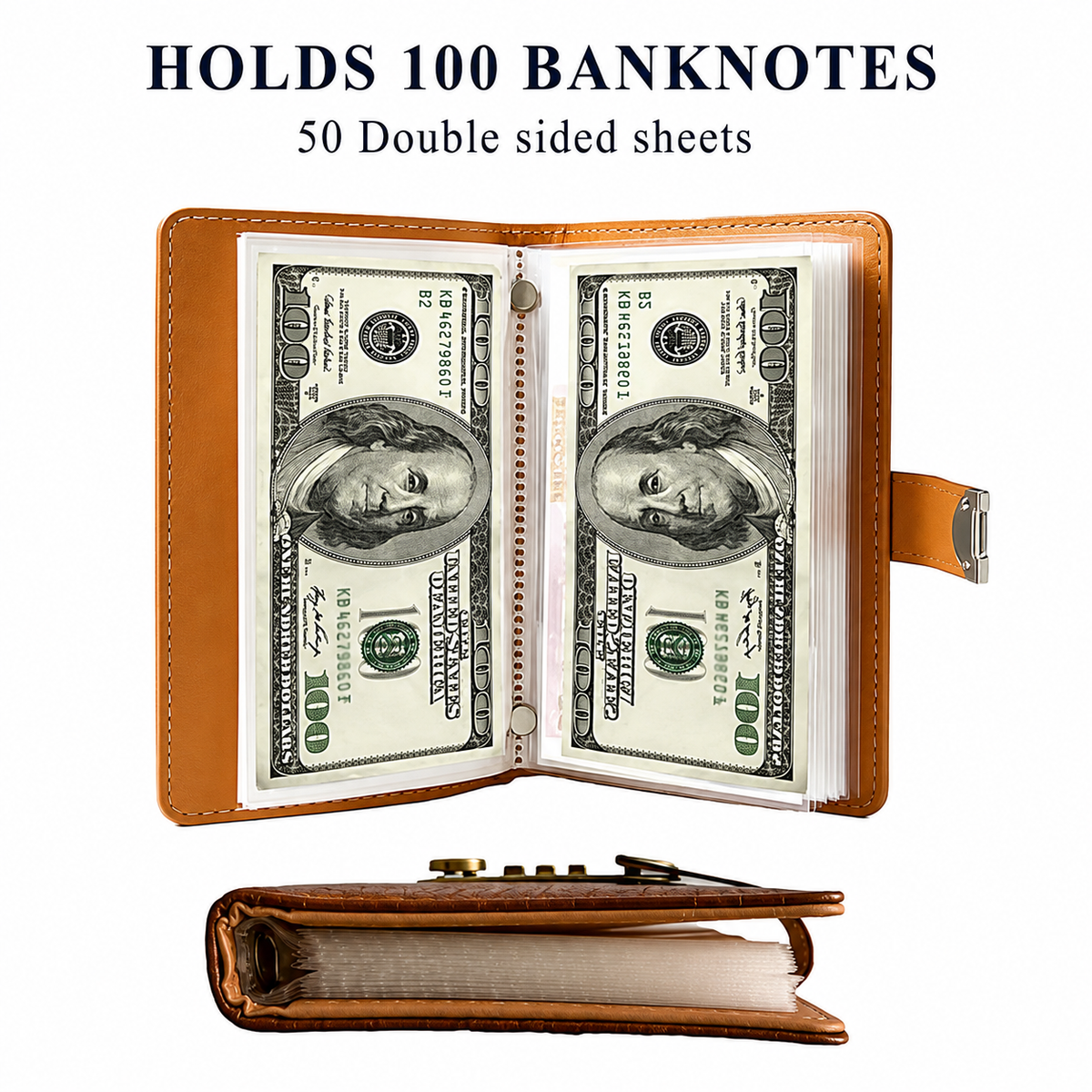 💶100 Transparent Pocket Currency Collectors Album