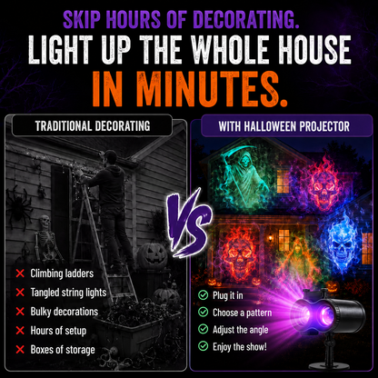 🎃👻32FT HD Halloween Projector | That Disappoint Your Halloween Party | 10 Unique HD Projection Patterns