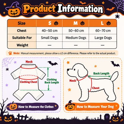 🎃 Creepy Doll Rider Halloween Pet Costume – Spooky Dog Harness Outfit 👻