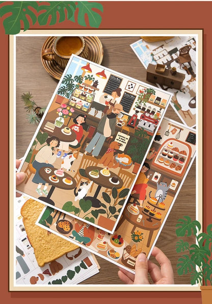 🐈‍⬛✨ 246-Piece Witchy Shop Numbered Sticker Mural 🎃