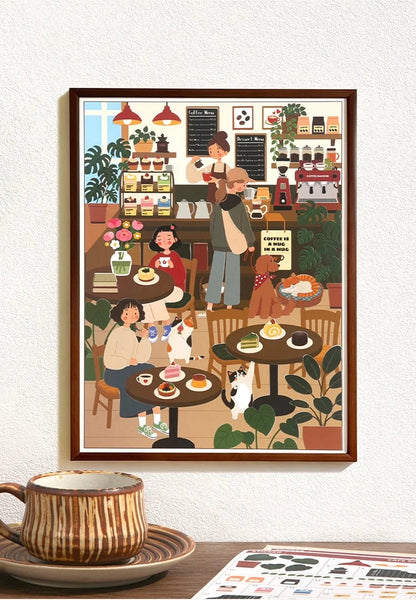 🐈‍⬛✨ 246-Piece Witchy Shop Numbered Sticker Mural 🎃
