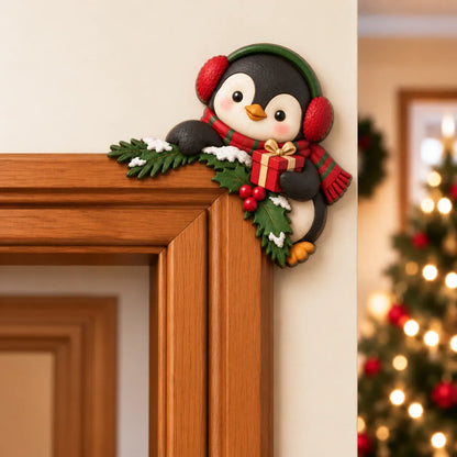 ⏳ Last Day 50% OFF – 🎄 3D Christmas Peekaboo Door Frame Corner Decor | 8 Festive Character Designs with Left & Right Options for Doorways, Entryways & Holiday Corners ✨