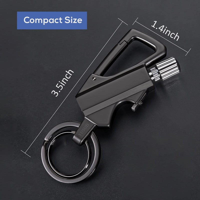 3-in-1  Match & Carabiner Keychain