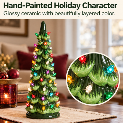 🔥Christmas Sale🎁Retro Hand-Painted Tabletop Christmas Trees🎄