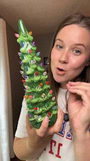 🔥Christmas Sale🎁Retro Hand-Painted Tabletop Christmas Trees🎄