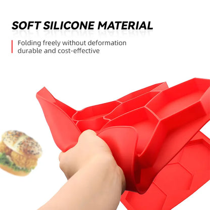 🍔Silicone Burger Patty Mold | Hexagon Slider Meat Press Maker