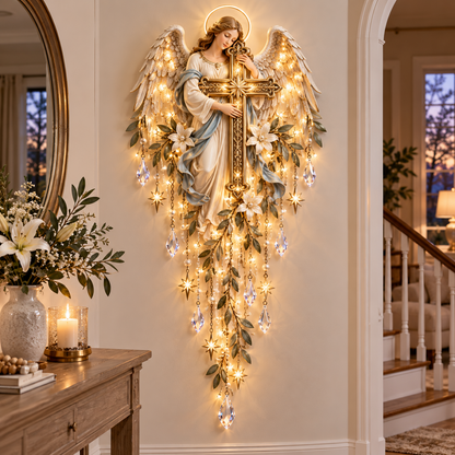 ✨Last Day 49% Off✝️Jesus, Angel & Nativity Lighted Wall Light Décor