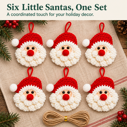 🎅 100% Handmade Crochet Santa Ornament (Sarah Wilson Handmade) - The Best Christmas Gift