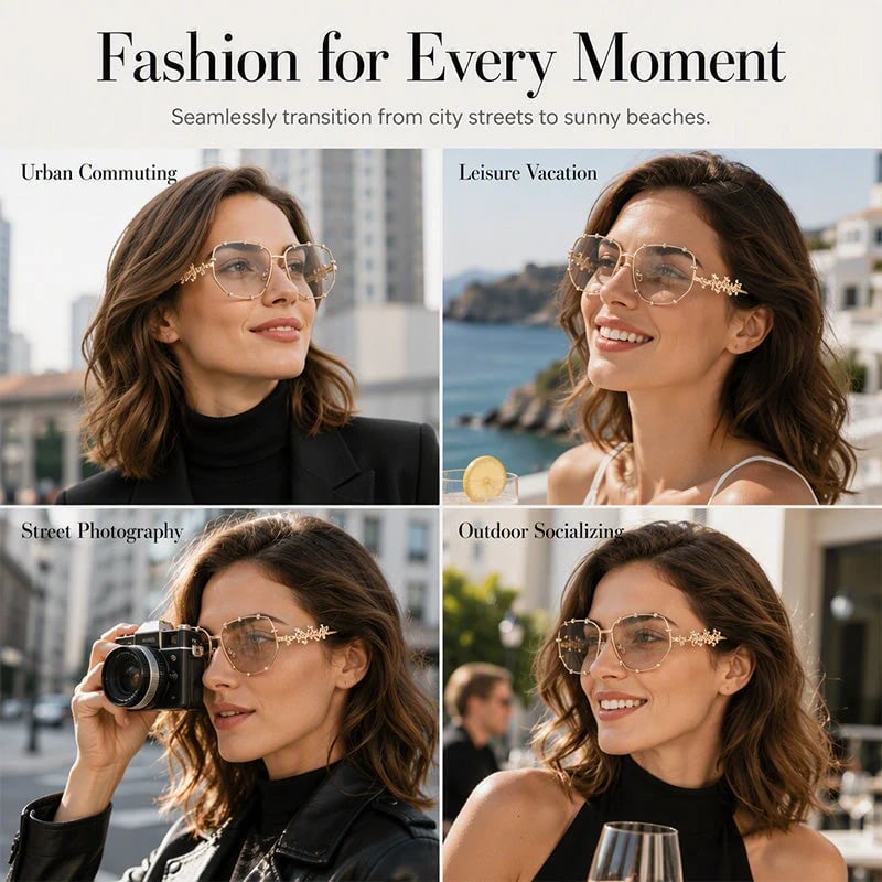 📍📢📢40% OFF !! ⏰Chic Sunglasses with Rhinestone Accents for Women