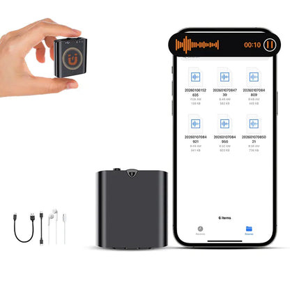 Mini Magnetic Voice Recorder One-Touch Recording🌟