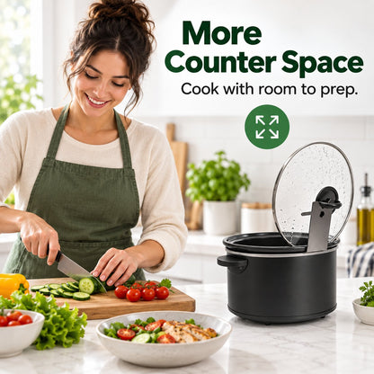 🔥HOT SALE 49% OFF - 🍳Multifunctional Anti-Slip Cooker Lid Stand - Space-Saving Kitchen Counter Organizer