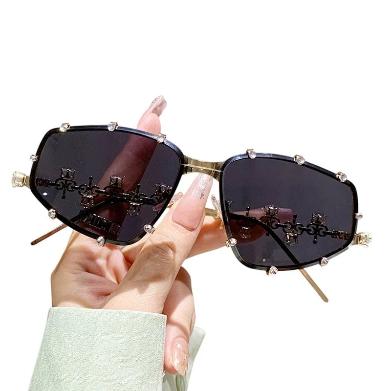 📍📢📢40% OFF !! ⏰Chic Sunglasses with Rhinestone Accents for Women