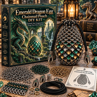 Dragon Egg Chainmail Pouch DIY Kit – 8 Fantasy Styles