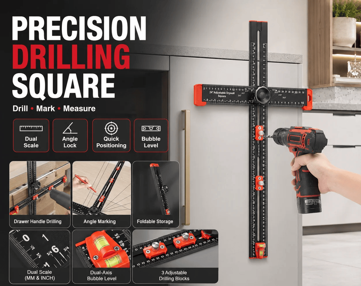✨4-in-1 Scriber Marking Line Ruler🛠️