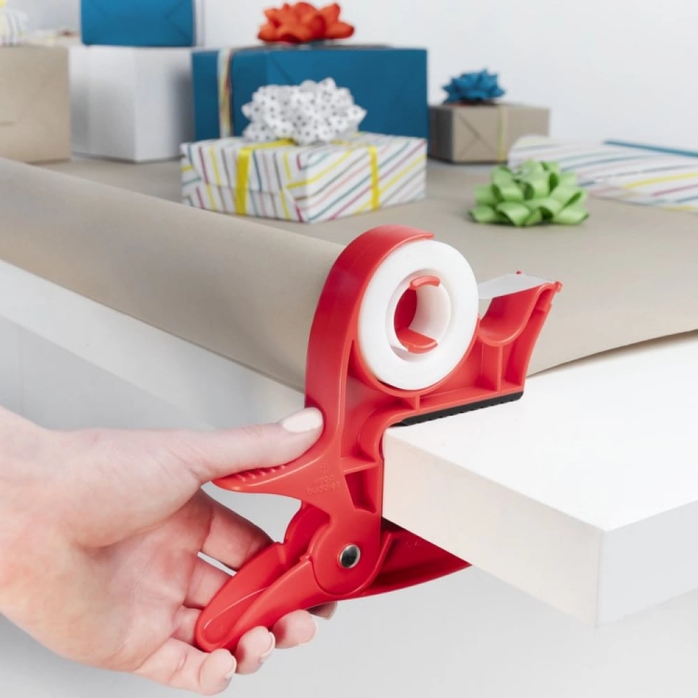Wrap Buddies Tabletop Gift Wrapping Tool with Tape Dispenser