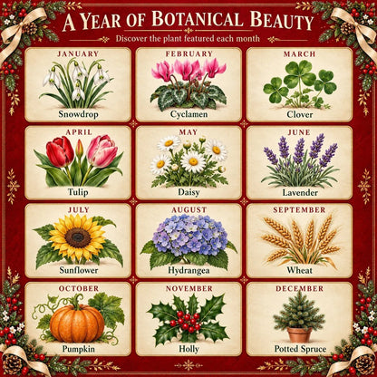 🎄🌱 Christmas Limited Edition – Eco-Friendly Plantable “Timeless” Seed Calendar 2027 🌸🌿