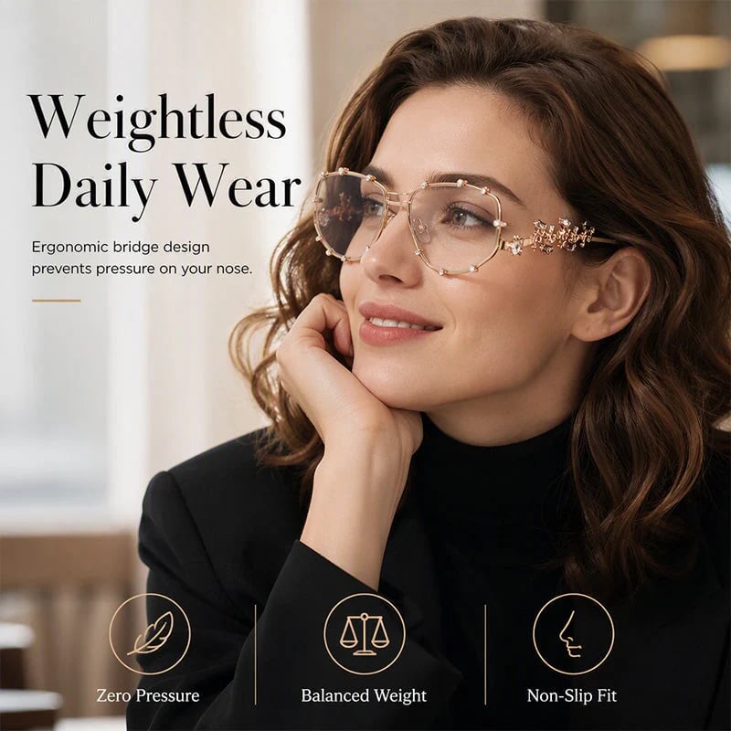 📍📢📢40% OFF !! ⏰Chic Sunglasses with Rhinestone Accents for Women