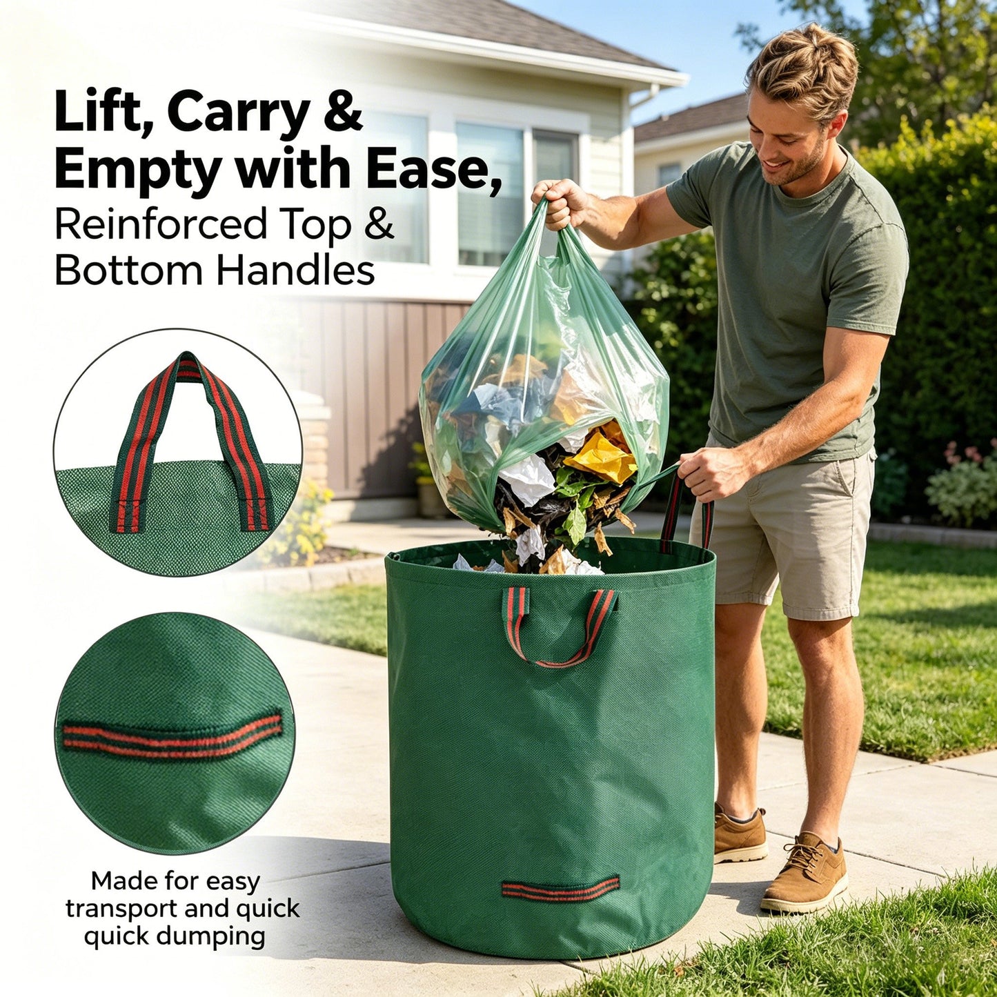 🍂 Reusable Garden Trash Bags
