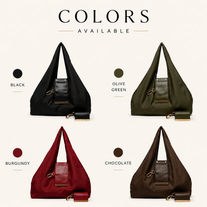 Varelli Charm Transformable Bag – Stylish Vegan Leather Tote & Keychain Charm