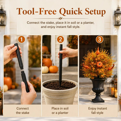 🔥Halloween Early Bird Special Sale 50% OFF - Artificial Fall Pumpkin Tree Stakes🍂